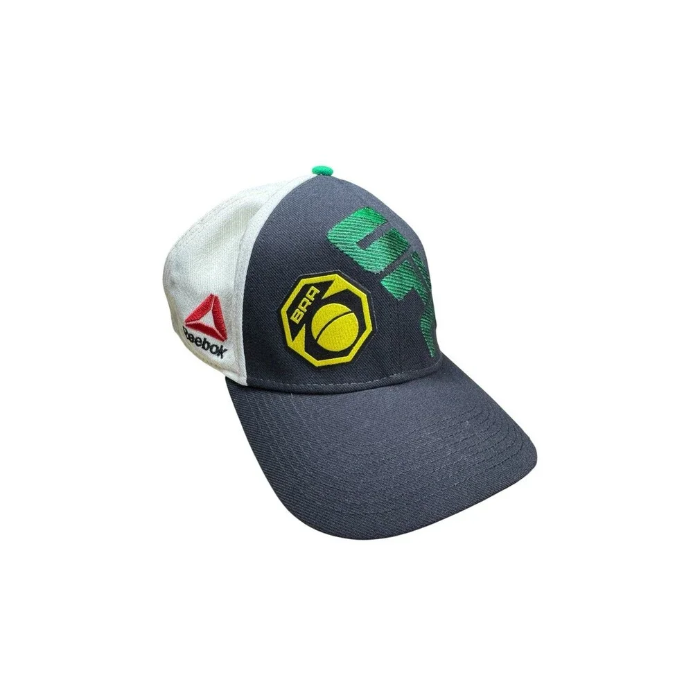 UFC Reebok MMA Brazil Hat Sz Large Walkout Fighter‎ Venom Black Green Era